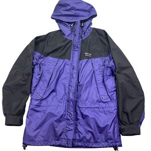 Solstice‎ MicroShed Rain Jacket Hooded Purple Black Outdoor Coat Sz M Hunting